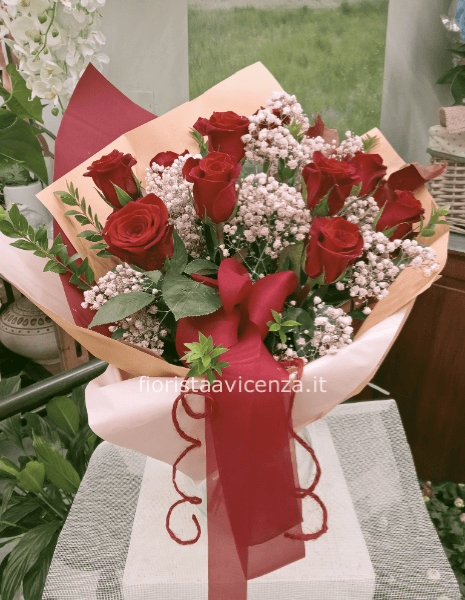 12 rose rosse " Ti Amo"